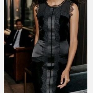 White House Black Market Black Lace Mini Dress